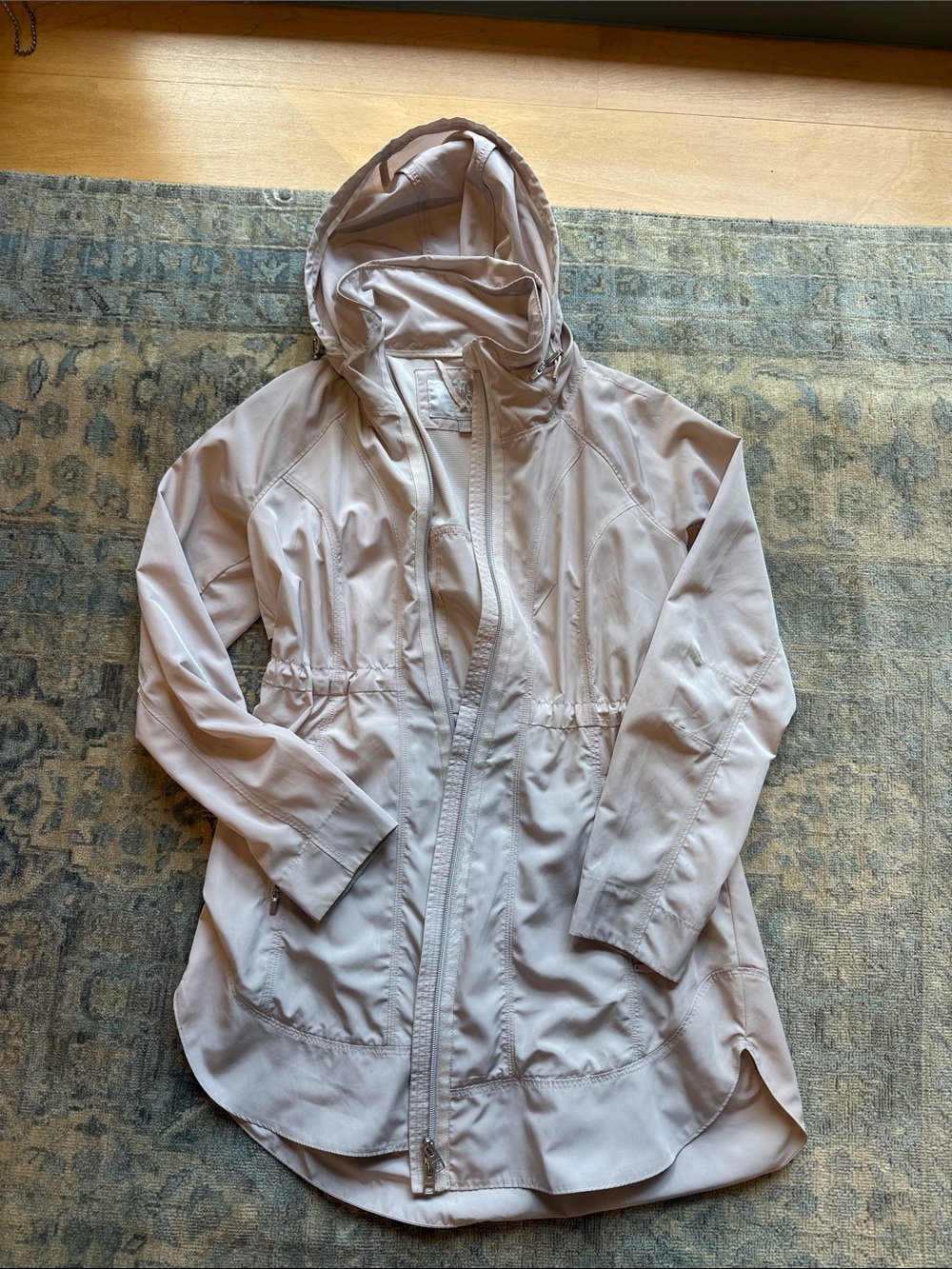 Athleta pale pink rain jacket - XS